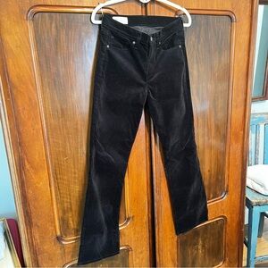 GAP Women's Baby Bootcut Mid Rise Black Corduroy